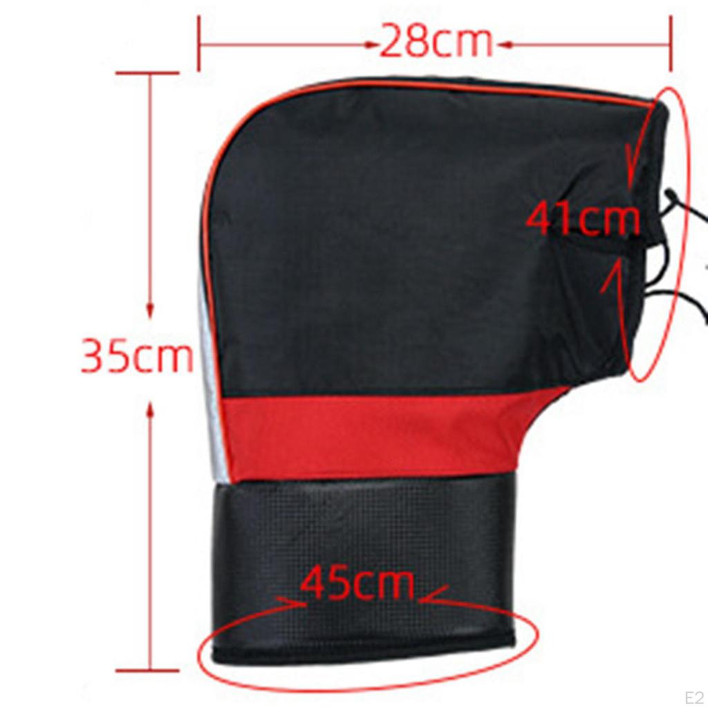 Cold Weather Motorcycle Handlebar Muffs, Windproof Mitts for Riding