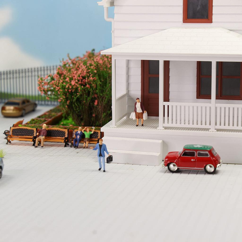 Scenery Collection Figure Painted People 30 Pieces Miniature Garden Decoration Railway Model Building Model Diorama P8721 187