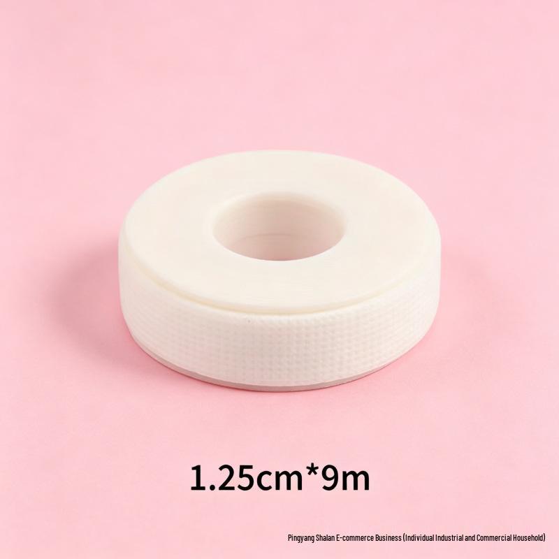 Eyelash Extension Non-Woven Adhesive Tape – Breathable, Low-Allergy, Isolation Tape for Upper & Lower Eyelids with Plastic Core