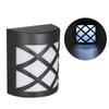 6LED Solar Powered Wall Light Outdoor Garden Fence Light Energy-saving Water-resistant Semicircle Wall Lamp for Walkway Pathway Yard Garden Courtyard