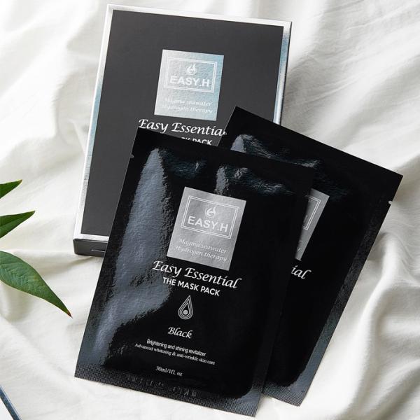 [Easy.H] Easy Essential The Mask Pack Black (30ml, 5 sheets) (5987829) Black 30ml * 5 sheets