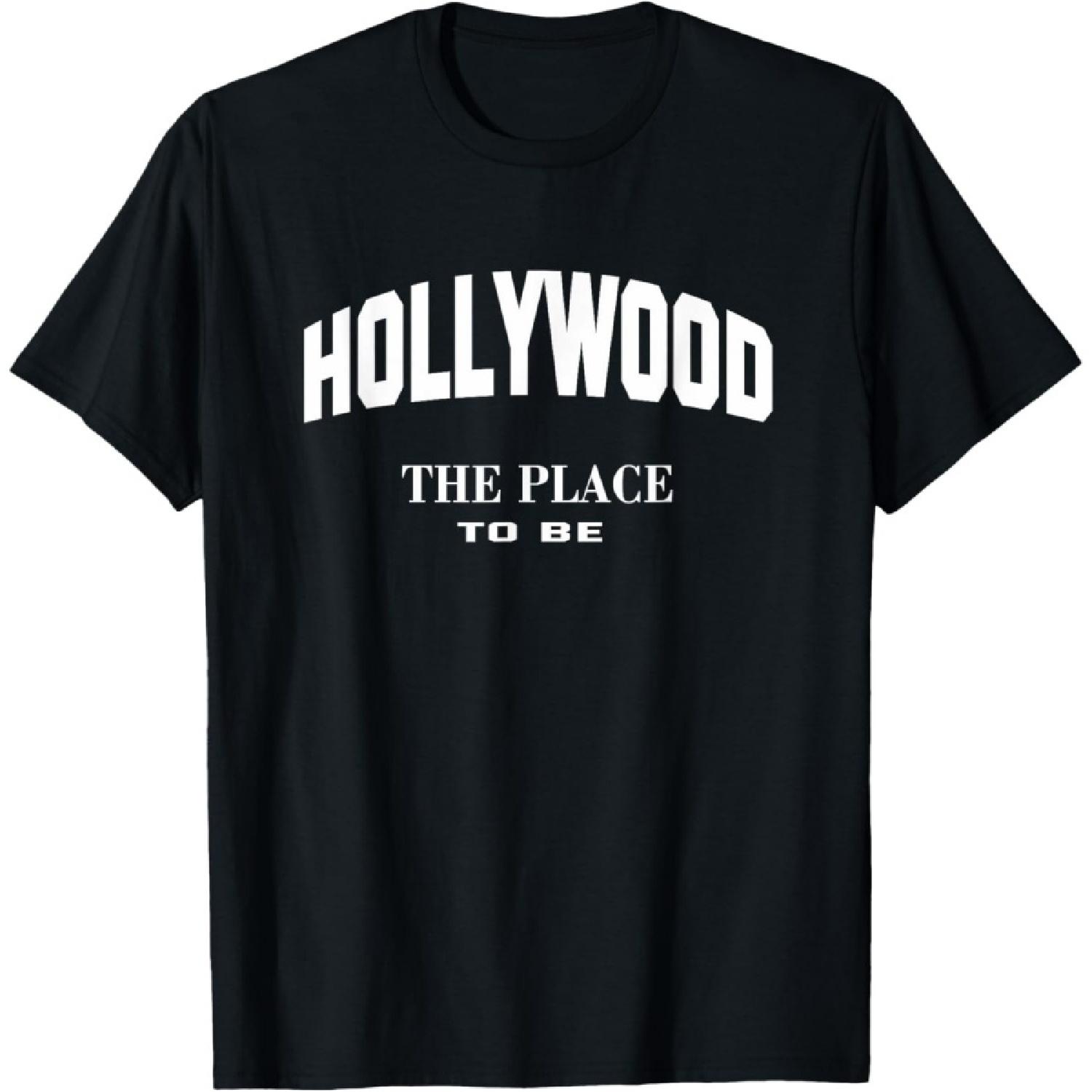 Hollywood The Place To Be_ Hollywood men and Women Outfits T-Shirt S чёрный