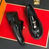 Business Men Loafers Comfortable Stylish Round Toe Small Leather Shoes Men Gentlemen's Office Social Shoes in Sizes 38-46