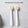 Japanese Long-Handled Soft Bristle Bath Brush for Comfortable Back Massage and Easy Cleaning