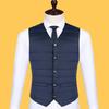 Autumn Winter Down Cotton Men Coat Vest Fashion Button Cardigans Thicken Warm Solid V-Neck Casual Versatile Sleeveless Jackets