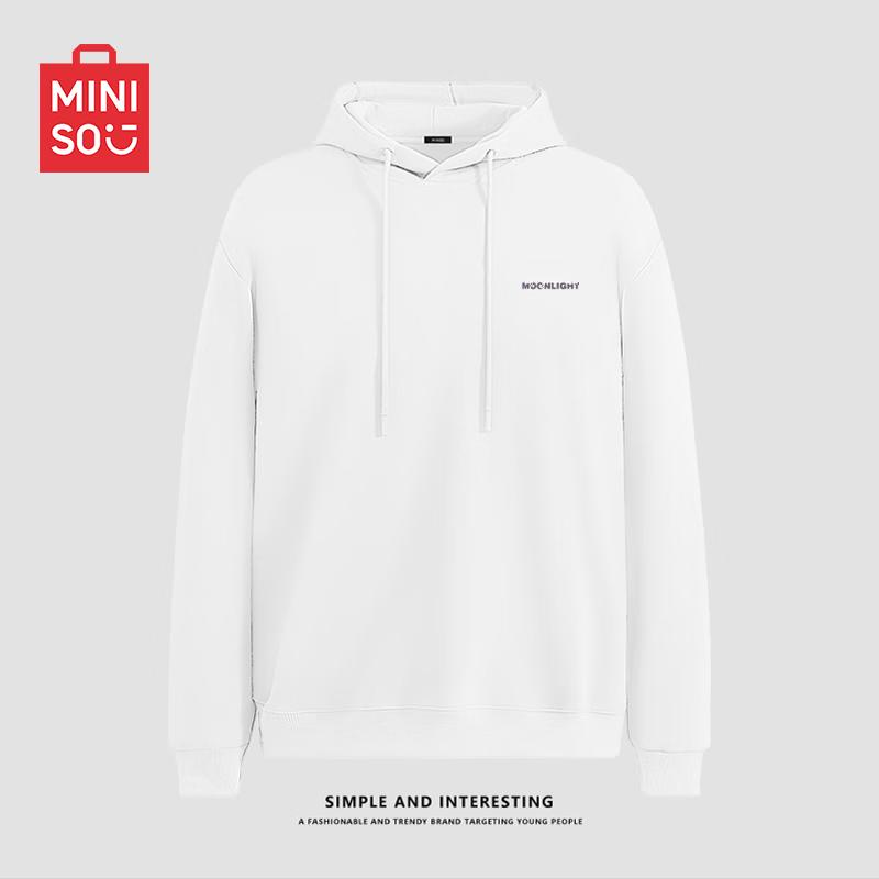 MINISO Men's Dropped Shoulder Hooded Sweatshirt