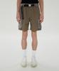 Gimyeong Nylon Buckle Shorts Khaki Brown