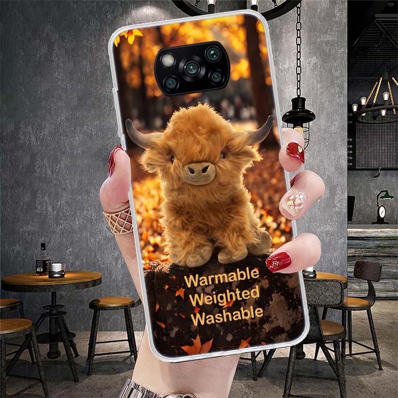 Cute Highland Cow Soft Phone Case For Xiaomi Redmi 15C 15 13C 13 Poco X5 X6 X7 F7 Ultra M7 12C 12 10 10C 9C 9A 9T 9 Fundas Poco