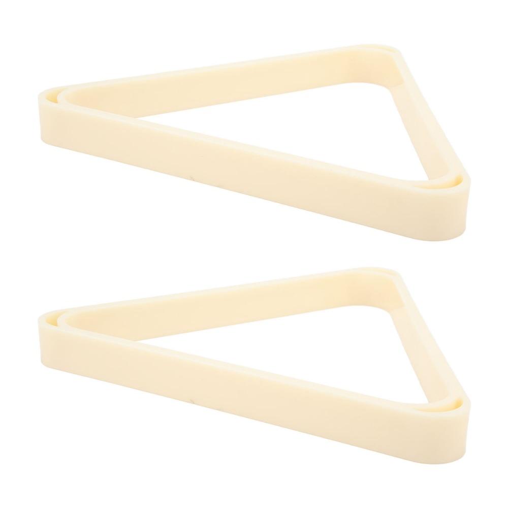 2pcs Strong Build Billiard Triangle Rack White Color Billiard Ball Frame For Snooker Game