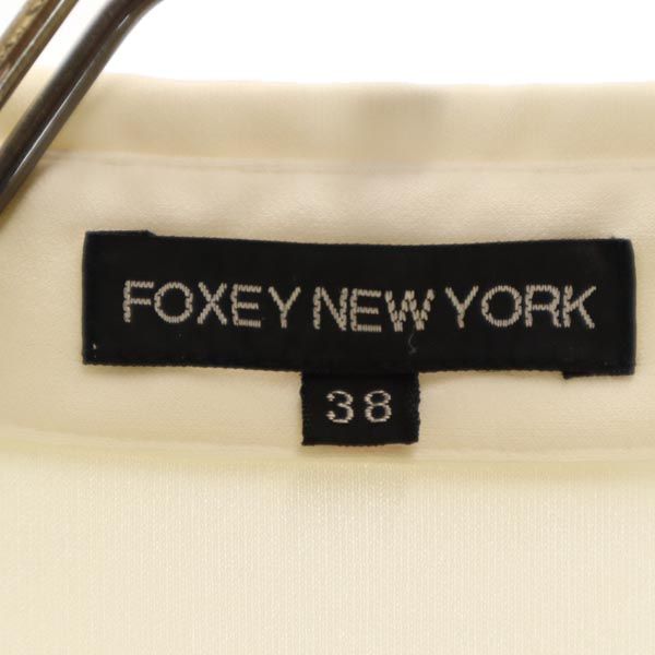 FOXEY NEW YORK made in Japan Short sleeve Collared Balloon sleeves Cut 38 Women Used