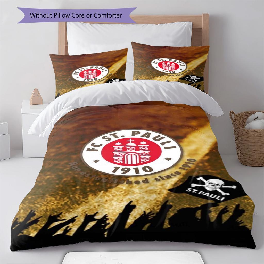 FC St. Set Biancheria da Letto con Fantasia Pauli Copripiumino Federa Decorazione per la Casa Regalo (1 * copripiumino + 2 * federa, senza nucleo)