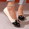 Fashion Women Flats Spring Autumn Casual Fashion Pointed Toe Comfortable Non-slip Loafers Women Simple Metal Decorative Shoes for Women