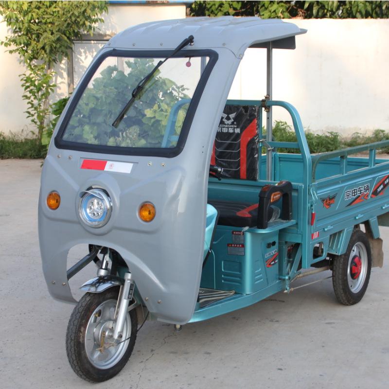 Electric Tricycle Rain & Sun Canopy with Tempered Glass