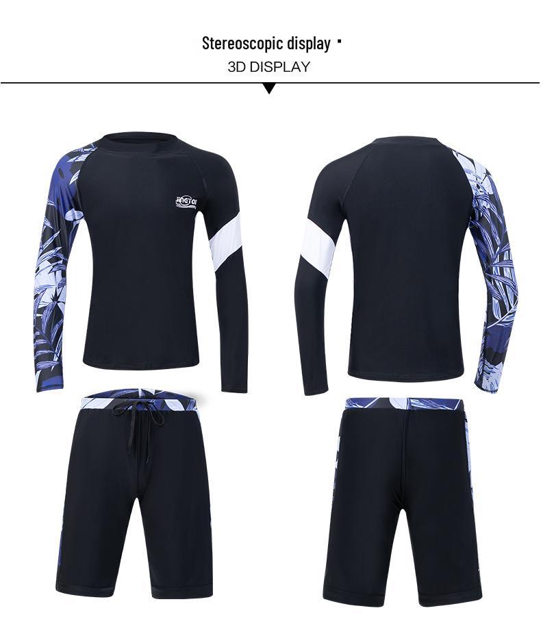 Women's Plus Size Digital Print Swimsuit Set for Snorkeling, Surfing, and Diving