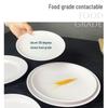 12-inch White Round Melamine Dinner Plate