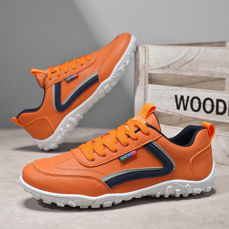 Autumn new outdoor leather waterproof and non-slip sports shoes soft sole travel comfortable casual shoes 39