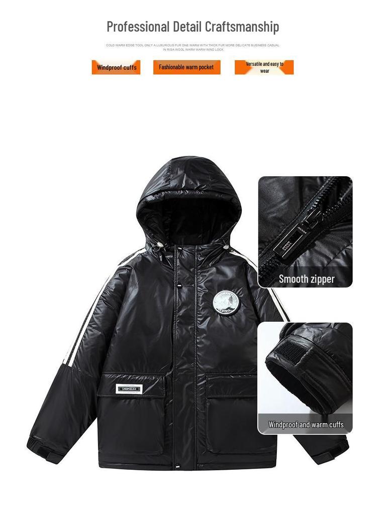 Men's 2025 Winter Hooded Down Jacket - Trendy, Casual, Versatile, and Warm Fashion Outerwear for Youth
