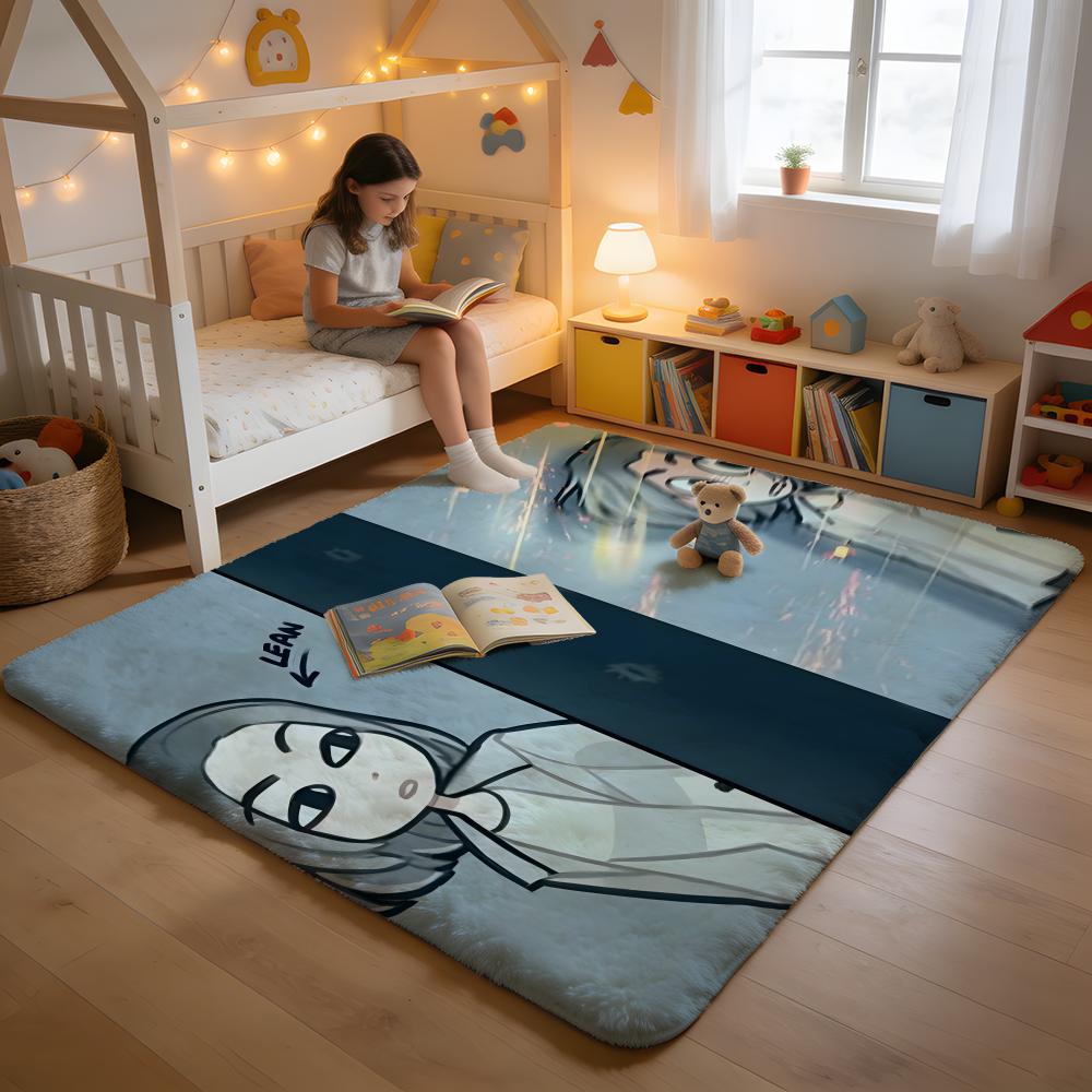 Floor Mat Soft Flannel Rug Non Slip Absorbent Mat for Bathroom Bedroom Home Decor Loom I Imagine Dragons band