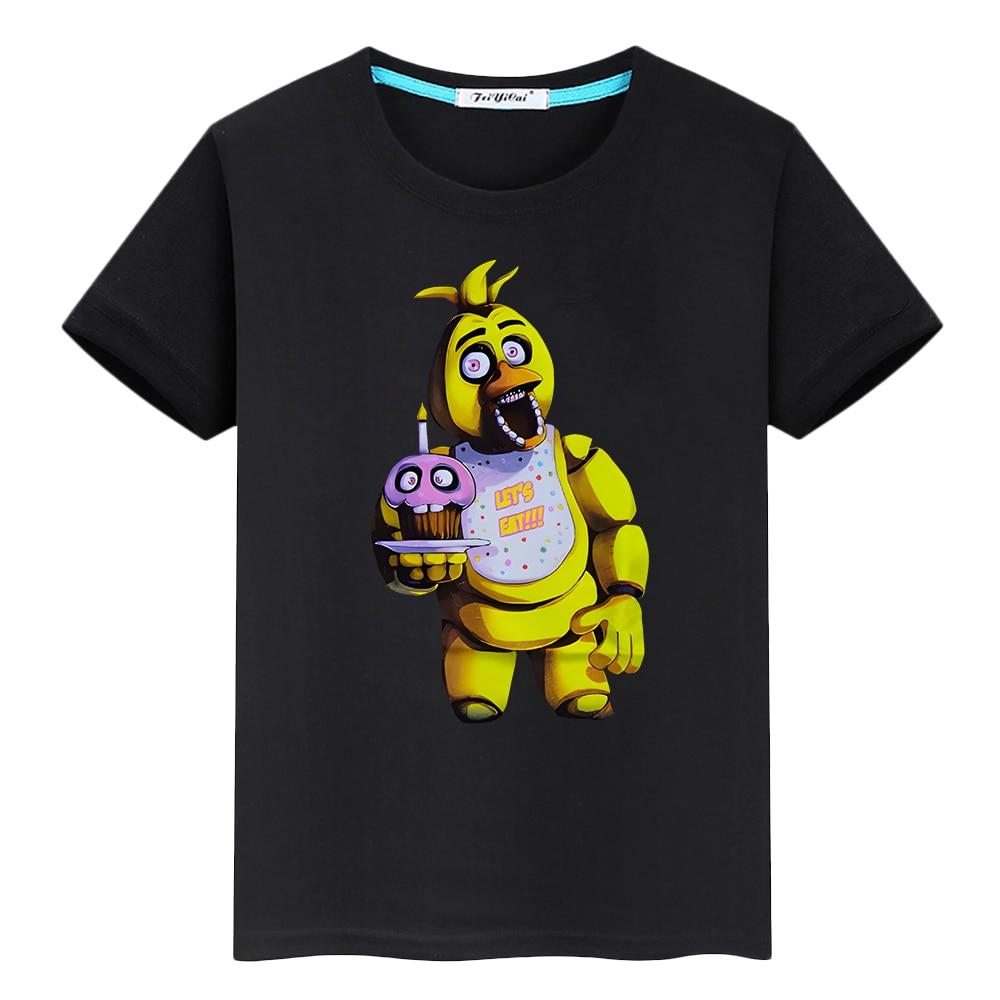 Bear Rabbit Summer Short Tričko ze 100% bavlny Cartoon y2k jednodílné pride tričko chlapec FNAF Anime Trička s potiskem dětské oblečení dívky