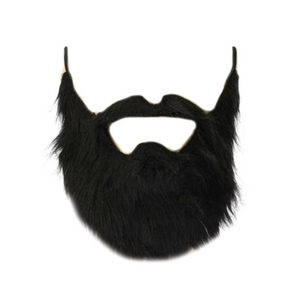 Elastic Band Fake Beard Mustache Soft Hair Facial Hair Props New Halloween Beard  Cosplay