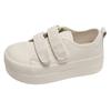 Classic White Round Head Velcro Thick-soled Little White Shoes Women's 2025 New Spring Versatile Height-increasing Lightweight Board Shoes
