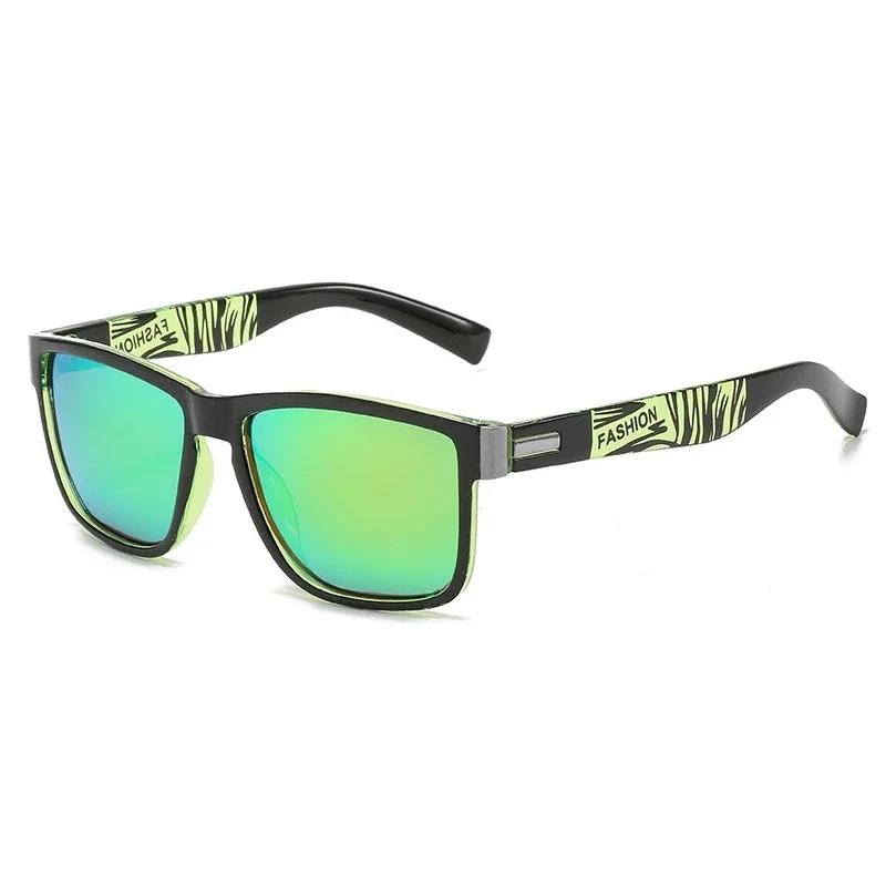 Fashion Polarized Sunglasses Men Women Driving Square Vintage Luxury Brand Design UV400 Mirror Sun Glasses With Metal Hinge