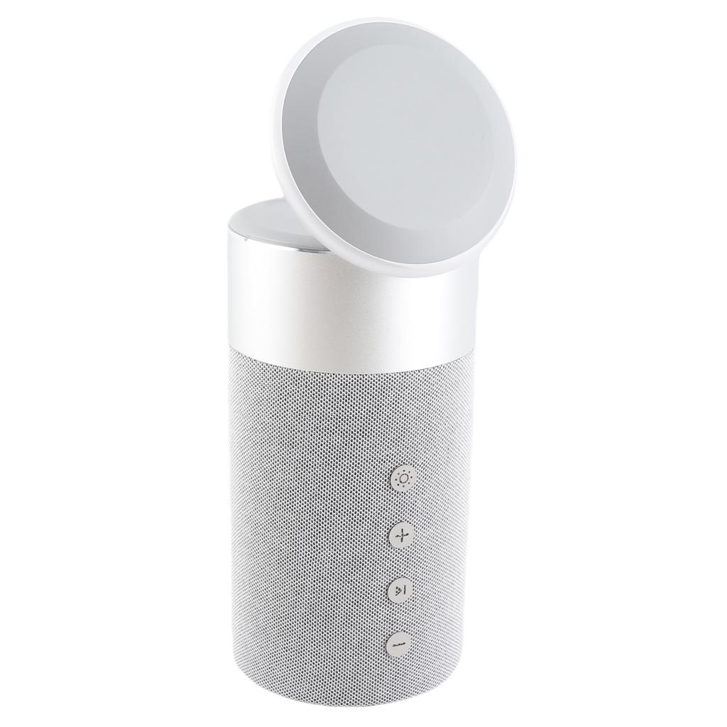 Wireless Charging BT Speaker with Night Light Multifunctional Wireless Charger LED Night Lamp Phone Stand Portable