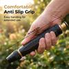 Metal Water Spray Gun with Hose and 3 Connector Set for Outdoor Cleaning Gardening Car Washing Adjustable Nozzle Design