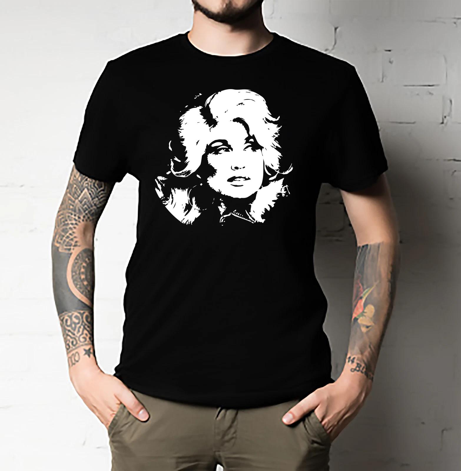 Men s and Women s T-shirts Dolly Parton Country Music Short Sleeve Shirt Cotton S