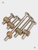 Galvanized M6M8 Countersunk Flat Round Head Furniture Screws Bolts (Sizes: 16-100mm)