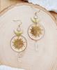 Bohemian Gold Sun Earrings With Gemstone Design For Women Summer