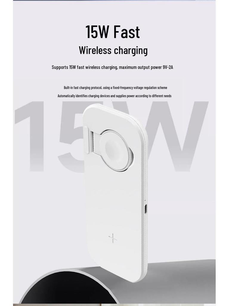 Dual Wireless Charger for Phone & Watch: Simultaneous Fast Charging