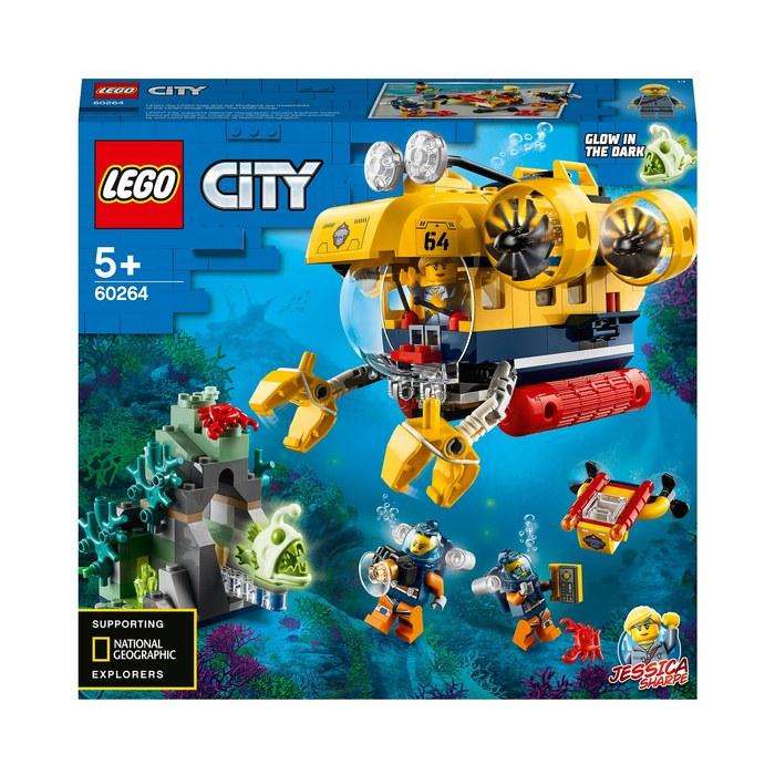 LEGO City Ocean Exploration Deep Sea Submarine Diving Adventure 60264, Multicolor