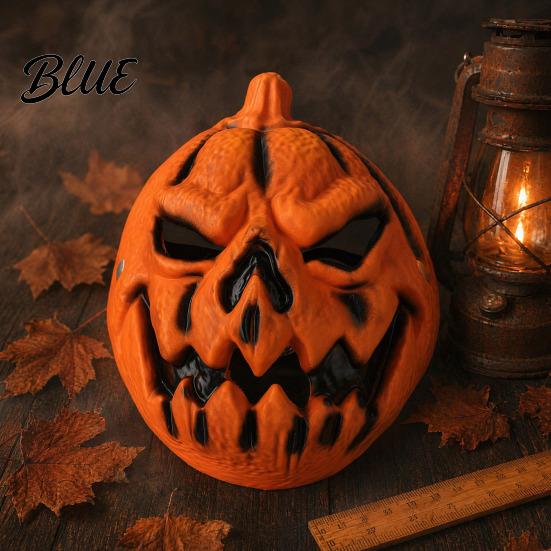 Eye Catching Party Mask Halloween Pumpkin Mask 3D Spooky Jack O Lantern for Cosplay Party Lightweight PU Foam Breathable Scary Face Adults