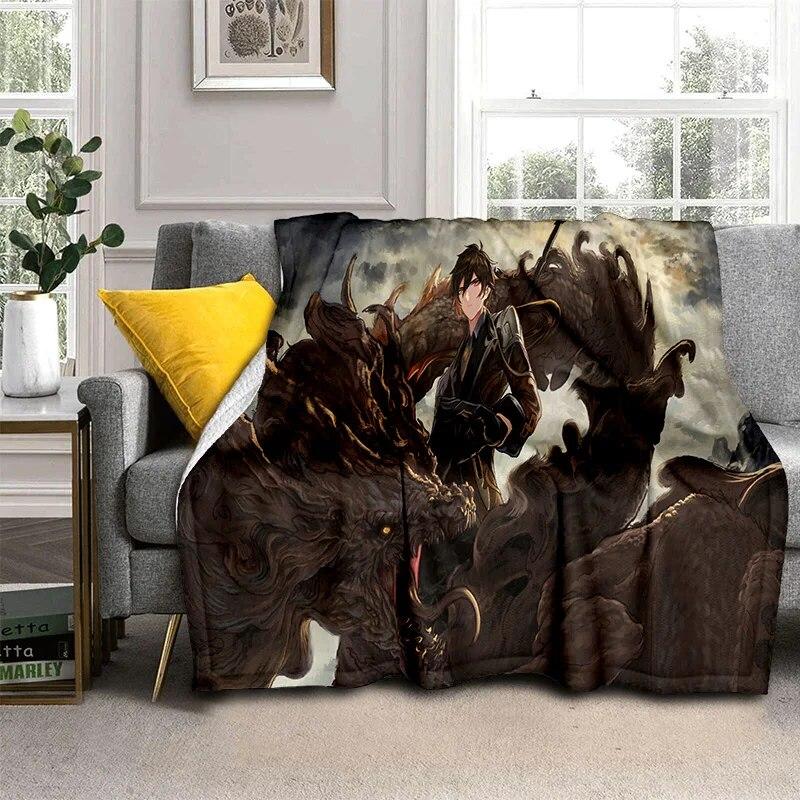 Pătură cu desene animate Game Genshin Impact Gamer, pătură moale pentru acasă, dormitor, pat, canapea, picnic, călătorie, pătură pentru birou, copii