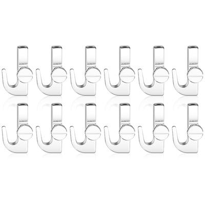 2025+ 12Pcs Adjustable Hooks for Picture Hanging System Picture Rail Hooks Hangers for Exhibition Art- Supplies