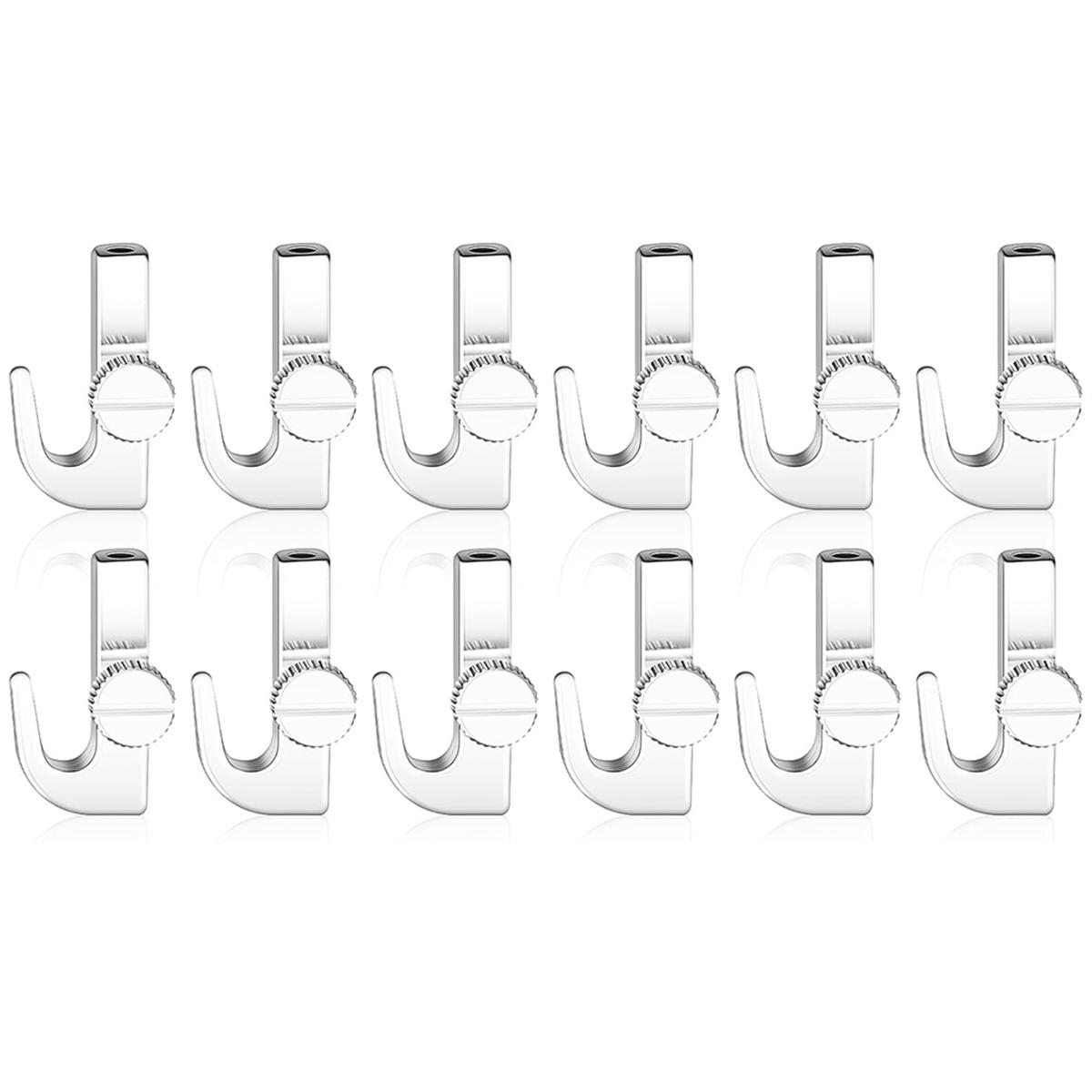 

2025+ 12 шт. Регулируемые крючки для системы подвески картин Крючки для картинной рейки Вешалки для выставки Художественные принадлежности China Mainland