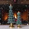 Christmas Tree Candle Holder, Creative Holiday Resin Craft, Christmas Atmosphere Decoration Ornament