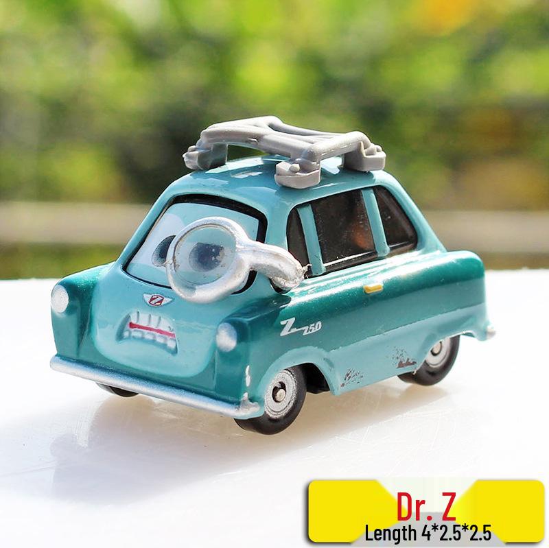 Pixar Cars Alloy Toy Set: McQueen, Mater, Sally, Sheriff Models