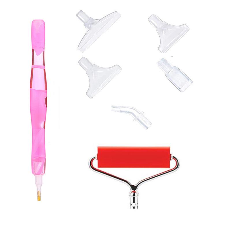 

5D Сменная ручка для алмазной живописи из смолы, сменные головки для ручек, ручки-сверла с клеем, роликовый лоток для глины, DIY-искусство, алмазная живопись