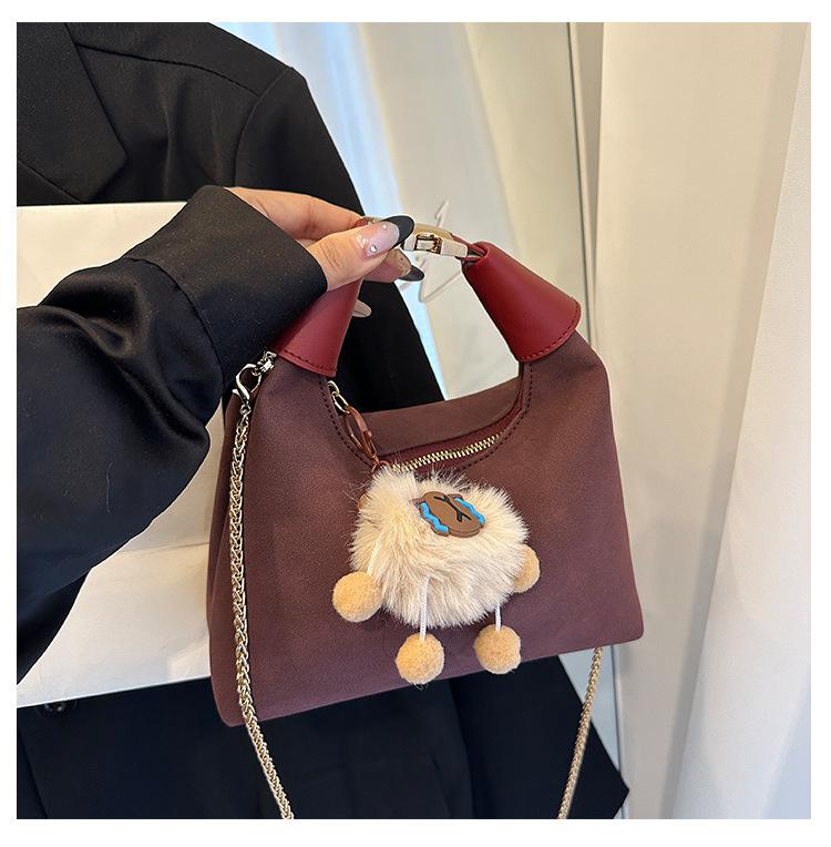 

Сумка-облако Premium sense в стиле ретро с леопардовым принтом, женская, новинка 2024 года, ручная сумка, темперамент, сумка-кроссбоди на одно плечо красный