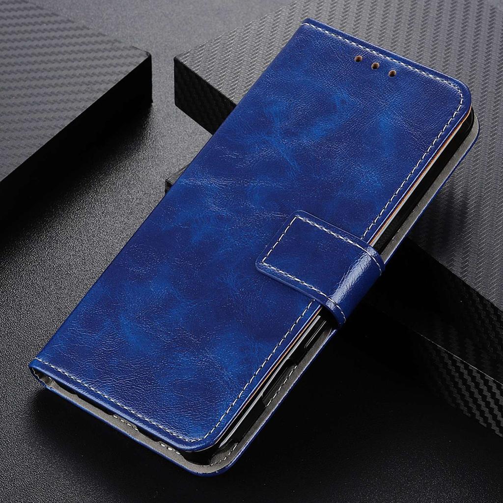 For Samsung Galaxy S24 FE Case Wallet Leather Phone Cover Crazy Horse Texture