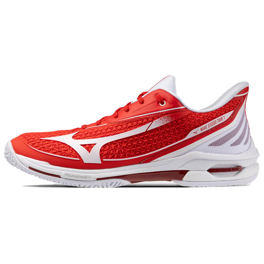 

Mizuno Wave Exceed Tour 7 Ac Comfortable Fit Low Top Tennis Shoes Unisex sneaker Red White 61GA267062 40.5