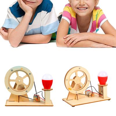 Handkurbelgenerator DIY Handgenerator Bildungs-Wissenschaftskästen Handkurbelgenerator Stromversorgungskästen Bildungsmodell Spielzeug