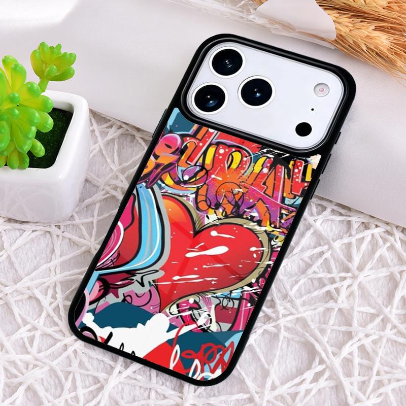 

Graffiti Phone Case for iPhone 17 Air 16 15 11 12 14 13 Pro Max Shockproof Cover iPhone17 Pro Max