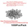 1050Pcs Stainless Steel Open Jump Rings Jewelry Making Connectors Split Rings Accessories For Diy Jewelry Findings Supplies