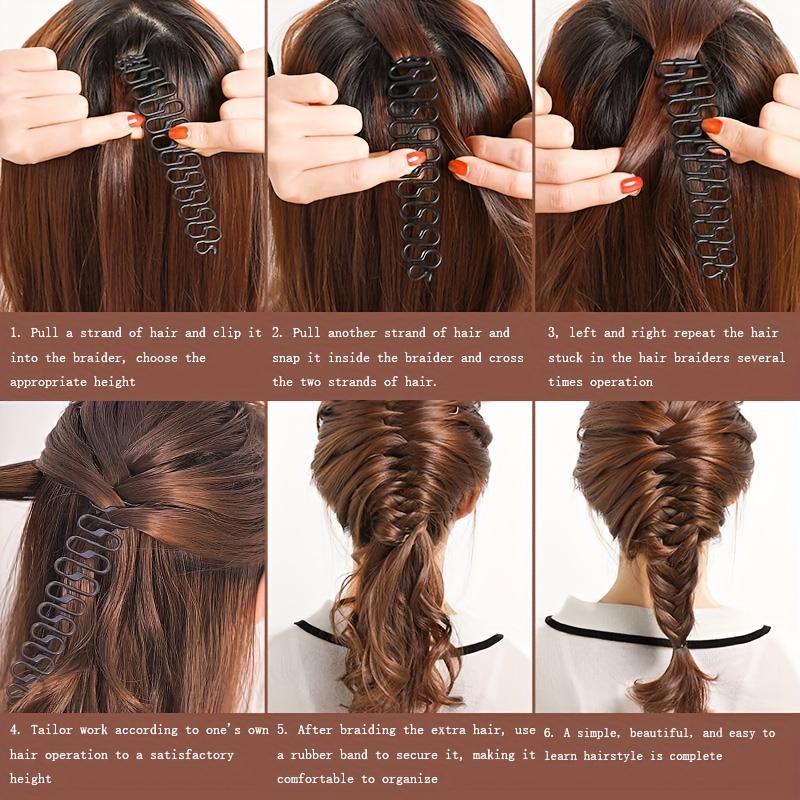 1/3/5 Stück Müheloses Haarstyling mit Haar-Twist-Styling Dutt-Maker Flechter Rolle Haken für Frauen