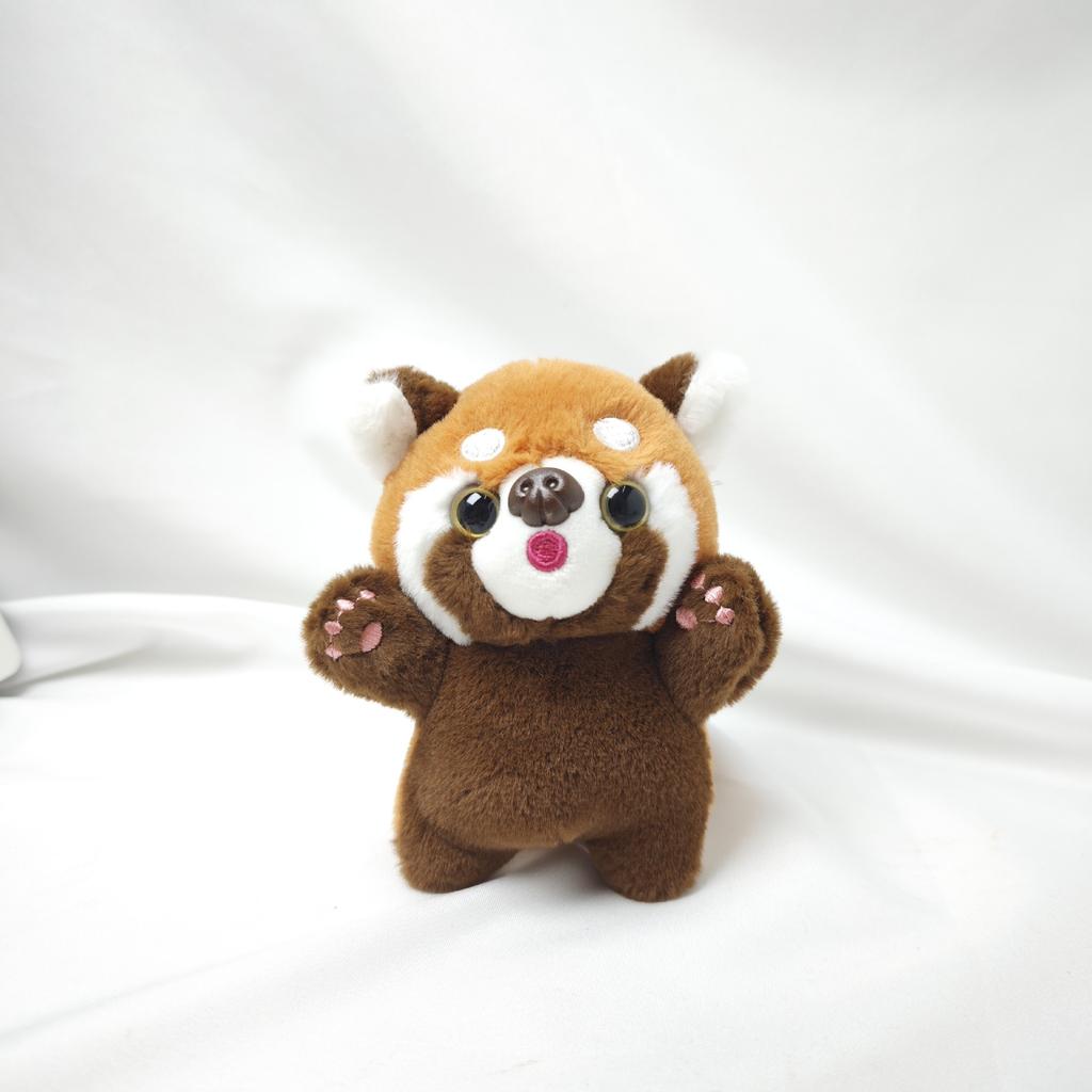 Cute Little Raccoon Pendant Plush Toy Panda Keychain Grab Machine Doll Doll Backpack Pendant