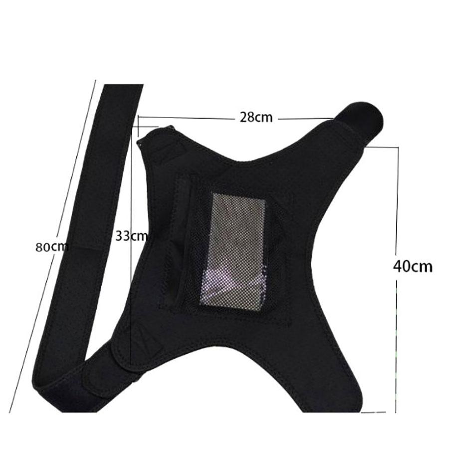 Electronic Shoulder Wrap Pad Brace Heated Support Hot Therapy Pain Relief Belt
