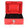 1Pc   Portable Iron Petty Lockable Cash Money   Safe Security Box Household (Black)
